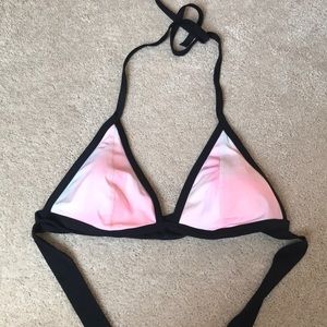 PINK bikini top tie dye strappy size large